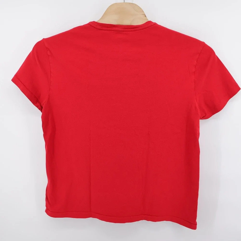 Polo Ralph Lauren Classic Fit Cotton T-Shirt Red‎ Mens Large Crew Neck